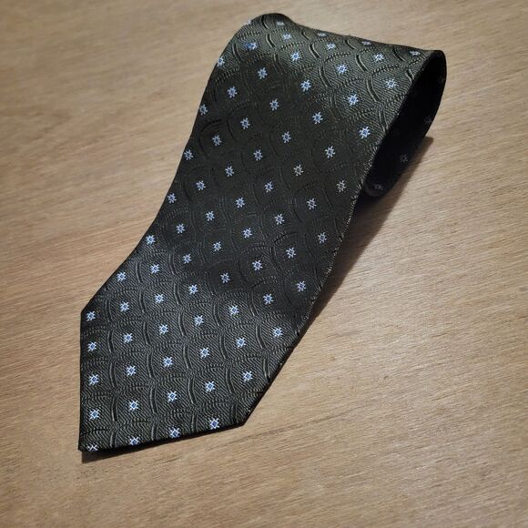 JOS. A. BANK Silk Tie Preppy Necktie Designer Geometric Made In Italy - Picture 3 of 8